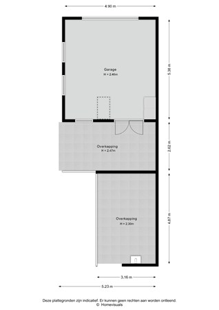 Floorplan - Orionstraat 23, 7782 RE De Krim